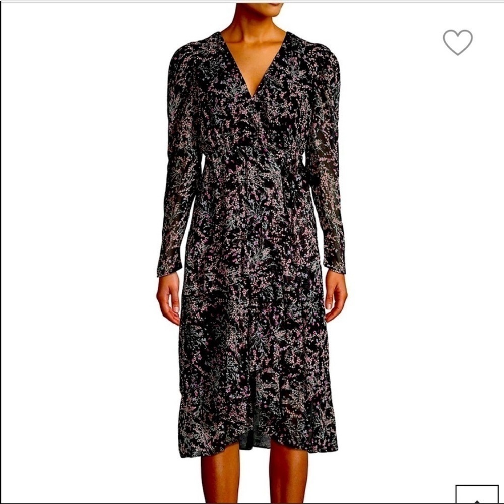 Lea &‎ Viola Floral Wrap Midi Dress​​​​​